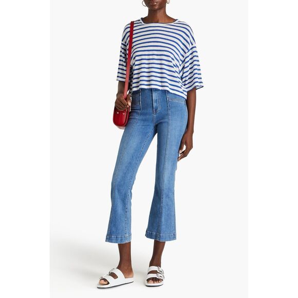 Veronica Beard Carson Ankle Flare High-Rise Jeans sz 29 - Picture 3 of 11